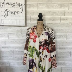 Floral lined jacket
